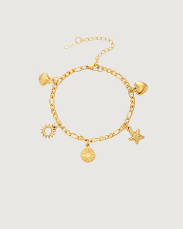SUMMER CHARM BRACELET 18K GOLD PVD PLATED - STUDIO JO STORE